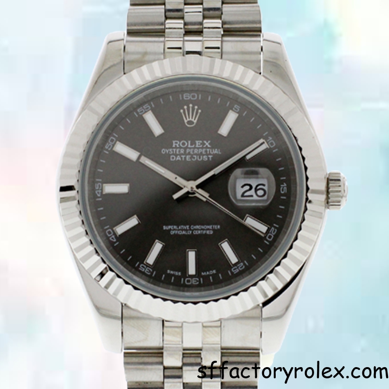 SF Rolex Datejust Rolex Calibre 2836/2813 Replica Men's Automatic Black Dial - Buy Superlative SF Factory Replica Watches With Discounts